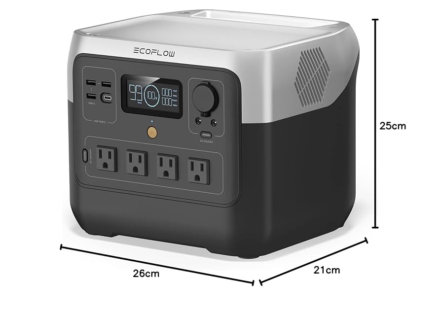 EF ECOFLOW Portable Power Station RIVER 2 Pro, 768Wh LiFePO4